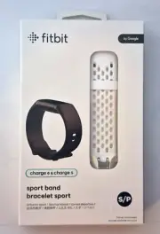 Fitbit Charge 6/5 by Google Sport Band - S/P White - NEW