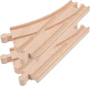 Wooden Train Track Accessories Train Track Connectors Expansion Set Safe and Versatile for Boys and Girls