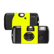 15 Fluorescent Yellow Label Single Use Disposable Cameras-can be, SL56015-15pk