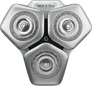 [Philips] Male Grooming Replacement Shaver Heads, for Series 9000, SH91/53, Silver