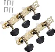 Vaguelly Set of 2 Guitar Tuners String Tuner for Acoustic Electric Guitars Black High Precision