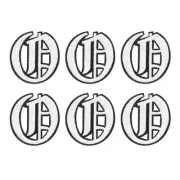 Iron on Letter Patches, 6Pcs Iron on Patches, Letter O Black White