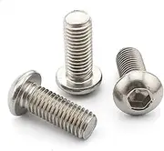 10PCS M5*5/6/8..40mm ISO7380 5PCS M5*45/50/55...100mm 304 Stainless Steel Pan Head/Round Head Hexagon Screw/Screw(30mm10PCS)