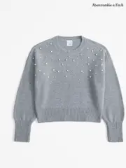 Abercrombie & Fitch Ballon Sleeve Knitted Jumper With Diamante Detail (AW5451) | $52 - $55