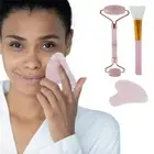 Jade Roller Gua Sha Facial Massage Eliminate Puffiness Wrinkles Women PapEV