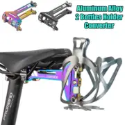 PROMEND Aluminum Water Bottle Holder Cage Bicycle Seatpost Saddle Rack Converter