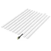 142" Mini Cable Hider Wall - Cord Cover for Single Cord, PVC Wire Concealer
