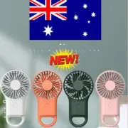 Portable Mini Hand-held Small Folding Desk Fan Cooler Cooling USB RechargeableVH