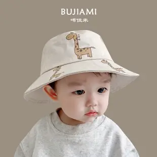 ins韓國爆款 夏季嬰兒帽子春秋純棉薄款寶寶嬰幼兒童可愛超萌布帽