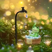 2pcs Resin Frog Garden Statue Indoor Outdoor Lawn Ideal Gift Perfect for Home