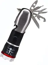 Multi Tool LED Flashlight, Car Safety Flashlight Survival Flashlight COB LED Work Light with Magnetic Base Window Breaker Seat Belt Cutter for Car Emergency Camping Fishing