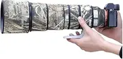 CHASING BIRDS Camouflage Waterproof Lens Coat for Sony FE 200-600mm F5.6-6.3 G OSS Rainproof Lens Protective Cover (Reed Camouflage, with 1.4X and 2.0X TC)