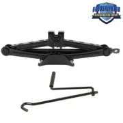 2 Ton Scissor Jack Car Van Wind Up Tyre Lift Emergency Tool Chrome Crank Handle