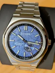 Citizen Zenshin Automatic Titanium Sapphire Blue Dial Men's Watch NJ0180-80L