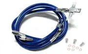Streamline +3" Steel Braided Front Brake Lines Blue Raptor 660 | 700 All Years