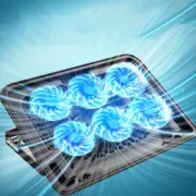A9 6 Fans Laptop Cooling Pad LED Gaming Notebook Cooler for Desk and Lap Use