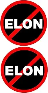 2X Anti Elon Musk Tesla Club Bumper Magnet for Car Truck CyberTruck - I Bought This Before we Knew Elon was Crazy Car Accessories for Tesla Owner Regret - Funny Bumper Magnet for Model X Y 3 S