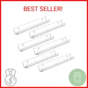 Fasmov 6 Pack 15 Inch Acrylic Floating Bookshelf, Invisible Wall Bookshelves for