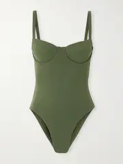 [Matteau] Matteau - Underwired Recycled Swimsuit - Green - 4 4 Green