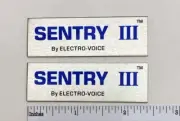 Electro-Voice Sentry 3 Speaker Badge Logo Aluminum Custom Made Pair