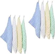 KAILIKETIY 8Pcs Solid Color Wash Cloth Comfortable Face Towels for Fluffy Quick Dry Non Pilling for Home The Go