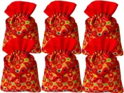Drawstring Bags Traditional Indian Handcrafted Brocade Fabric Perfect for Gifts