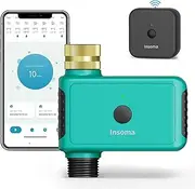 Smart Sprinkler Timer 1 Zone, WiFi Hose Timer for for Outdoor Watering, Automate Irrigation System Controller for Lawn, Garden, & Yard Care Green-Brass Inlet & Plastics Outlet