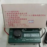 在飛比找Yahoo!奇摩拍賣優惠-台灣製UC-2001充電器:NI-CD鎳鎘電池,NI-MH鎳