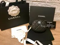 在飛比找Yahoo!奇摩拍賣優惠-Chanel 圓型零錢包/漢堡