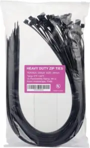 Large Zip Ties Heavy Duty Big Cable Extra Long Tie Wraps Black 26