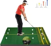 Kuibonu 5x4ft Golf Hitting Mat Turf Golf Training Aid Indoor Outdoor Practice!!!