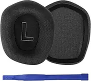 Adhiper Mesh Cloth Replacement Headphone Ear Pads Compatible with Logitech G733 Lightspeed Wireless Gaming Headset Replacement Earmuffs Ear Cushions（Black）