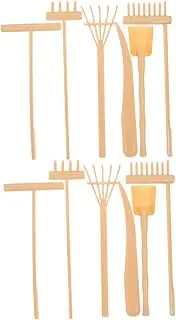 Plastic Zen Garden Rake Set 2 Sets Mini Rake Tools for Desk Sand Tray Relaxing Decorations