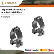 Leupold Rifleman Scope Rings 1 Inch Rimfire 3/8 Gloss Aluminum Black #le57405