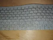 Grey white mix square butt asphalt shingles 1:48 scale