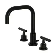 Kingston Brass FSC893.CML Manhattan 1.2 GPM Widespread Bathroom - Black