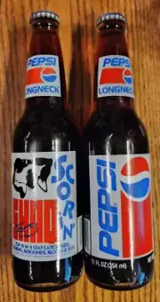 Shaq Shaquille O'Neal Scorin' 1992-1993 NBA Glass Pepsi 12oz. Longneck Bottle