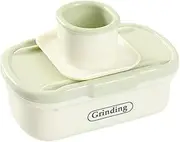 2 in 1 Garlic Ginger Grater Tool Garlic Slicer, Multifunction Nutmeg Grinder Garlic Planer Grinding Ginger with Catcher, SLI