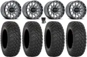 Raceline Trophy 15x6 Wheels Grey 32" RT320 Tires Polaris Ranger XP 9/1K