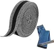 SHIYUAN Iron on Hem Tape, 2.5cm x 10m, Black, Polyester, Hemming Tape