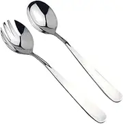 Salad Fork Spoon Salad Fork Spoon Set Stainless Steel Salad Fork Spoon Kitchen Cooking Utensil
