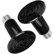 Nevenka 2 Pack Infrared Ceramic Heating Lamp Reptile Emitter Bulb Suitable for Aquarium-230V50~200W