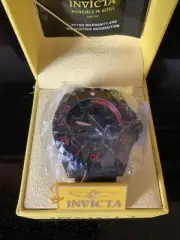 Men’s Invicta Wrist Watch 23735 Pro Diver Black With Red Dial New In Box
