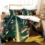 v5289 Bed Sheets The Mandalorian 3-Pieces Bedding Set Cotton Blend Duvet/ Cover Pillowcases Bed Sheets IU5289