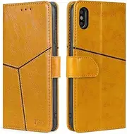[SHOYAO] Phone Cover Wallet Folio Case for Google Pixel 6, Premium PU Leather Slim Fit Cover for Pixel 6, Horizontal Viewing Stand, Protective Cover, Golden