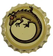 100 Light Yellow Beer Bottle Crown Caps Lizard Home Brew Decoration