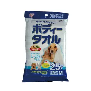 日本IRIS犬貓用浴巾/濕紙巾 中大型犬用15枚(L號)/小型犬貓用浴25枚(M號) 犬貓用『WANG』