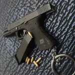 藝軒玩具仿真槍系列1:3合金帝國拋殼格洛克17式槍模型金屬仿真拆卸玩具槍迷你鑰匙扣