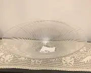 NIB RCR Oneida Crystal Centerpiece Bowl Solaris Pattern 14”