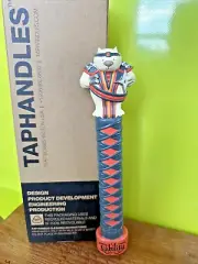 LIABILITY Brewing MORTAL COMBAT BEER Tap Handle 11" WOMBAT CAT NINJA SC Brewery